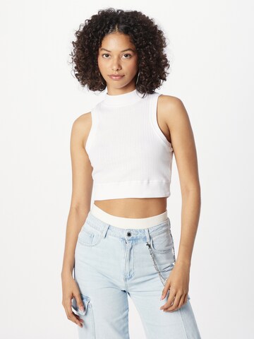 BRAVE SOUL Knitted Top in White: front