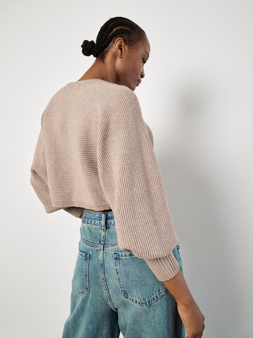 Cardigan ' ' Apricot en marron