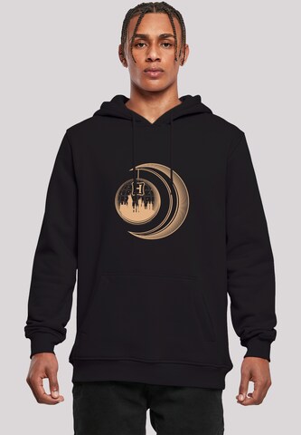 Sweat-shirt 'Harry Potter Hogwarts Moon' F4NT4STIC en noir : devant