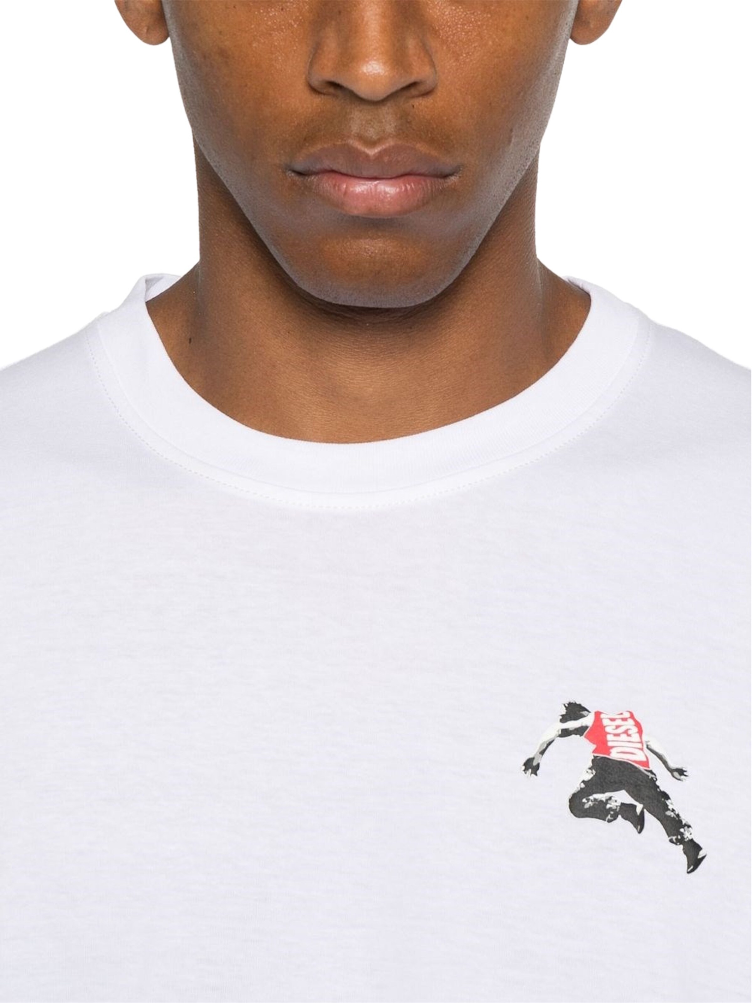 T-Shirt 'T-ADJUST-T3' DIESEL en blanc