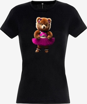 RMK Shirt 'Cat Katze' in Black: front