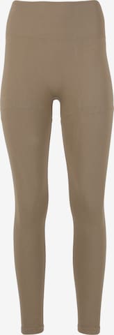 Athlecia Slim fit Workout Pants 'Aideny' in Beige: front