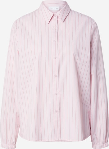 comma casual identity Blouse in Roze: voorkant