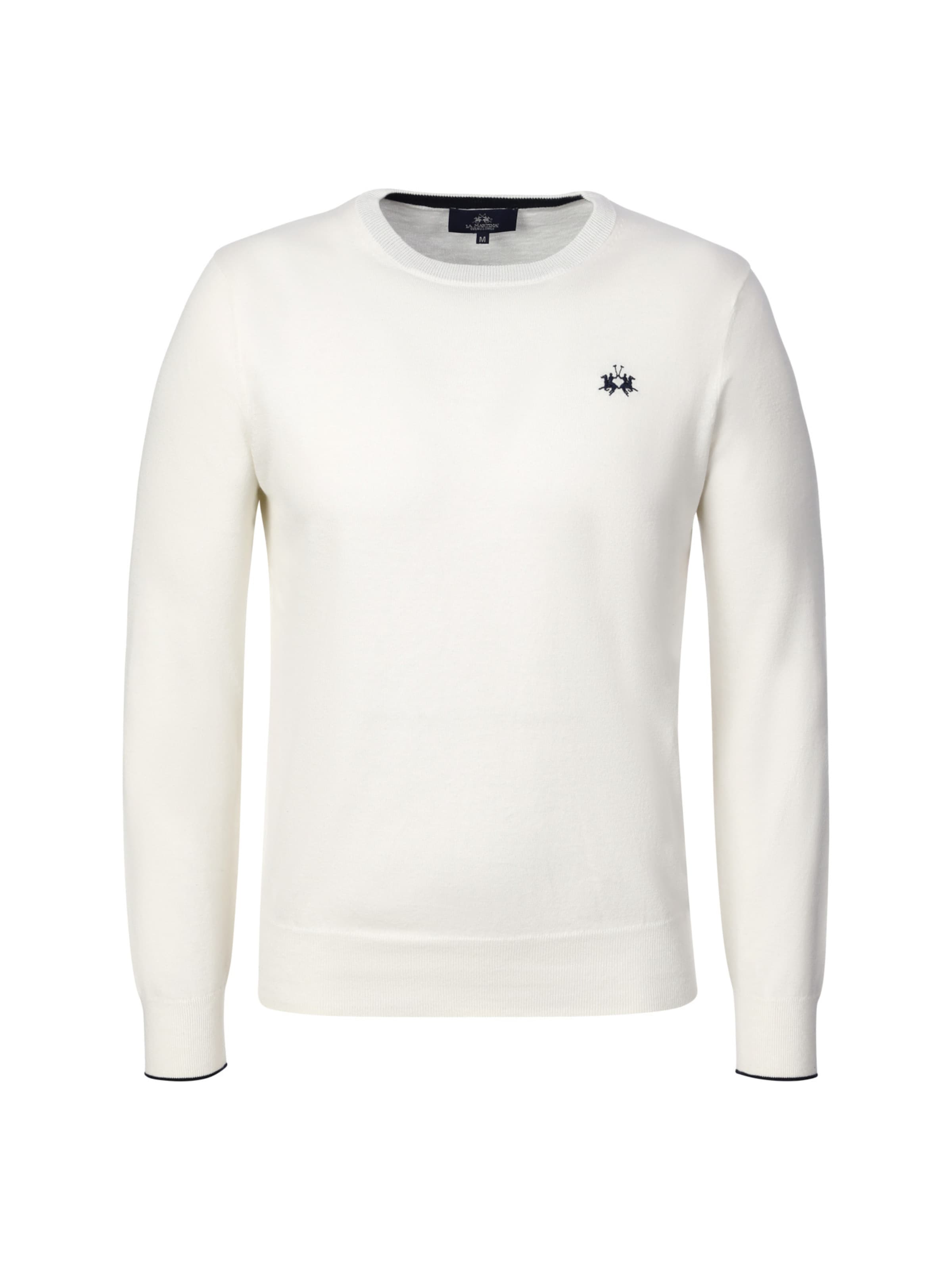 La Martina Pullover in Weiß: Vorderseite