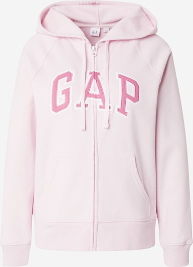 GAP Sweatjacke 'HERITAGE' in pink / altrosa / weiß, Produktansicht
