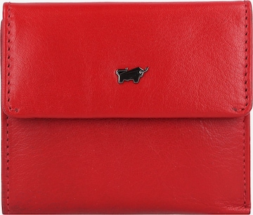 Braun Büffel Wallet in Red: front