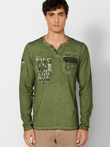 T-Shirt KOROSHI en vert : devant