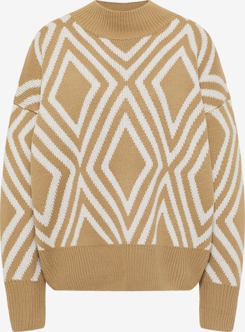 IZIA Strickpullover in Beige: predná strana