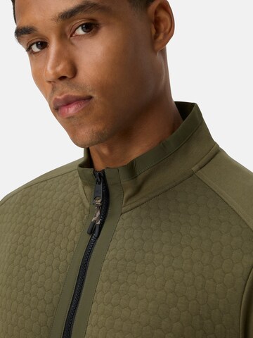 CAMEL ACTIVE Sweatjacke aus Baumwollmix in Grün