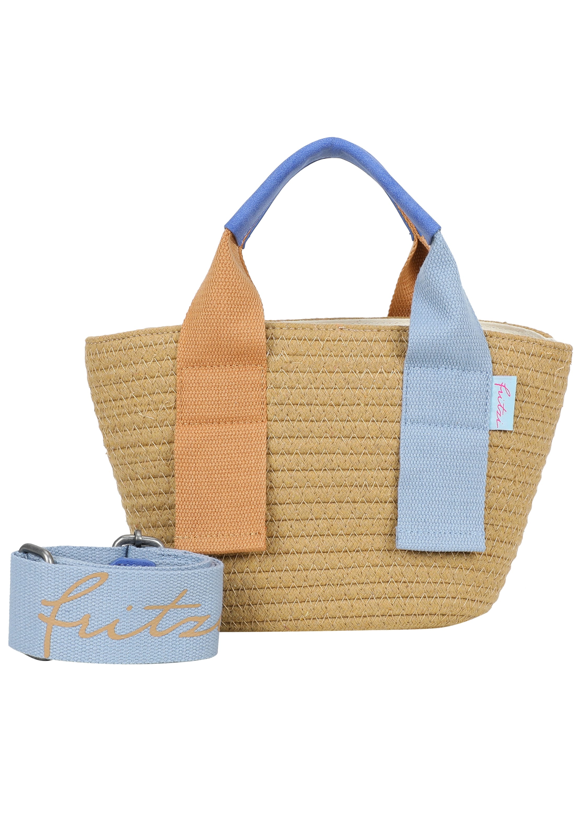 Fritzi aus Preußen Schultertasche 'Happy Summer' in Braun: Vorderseite