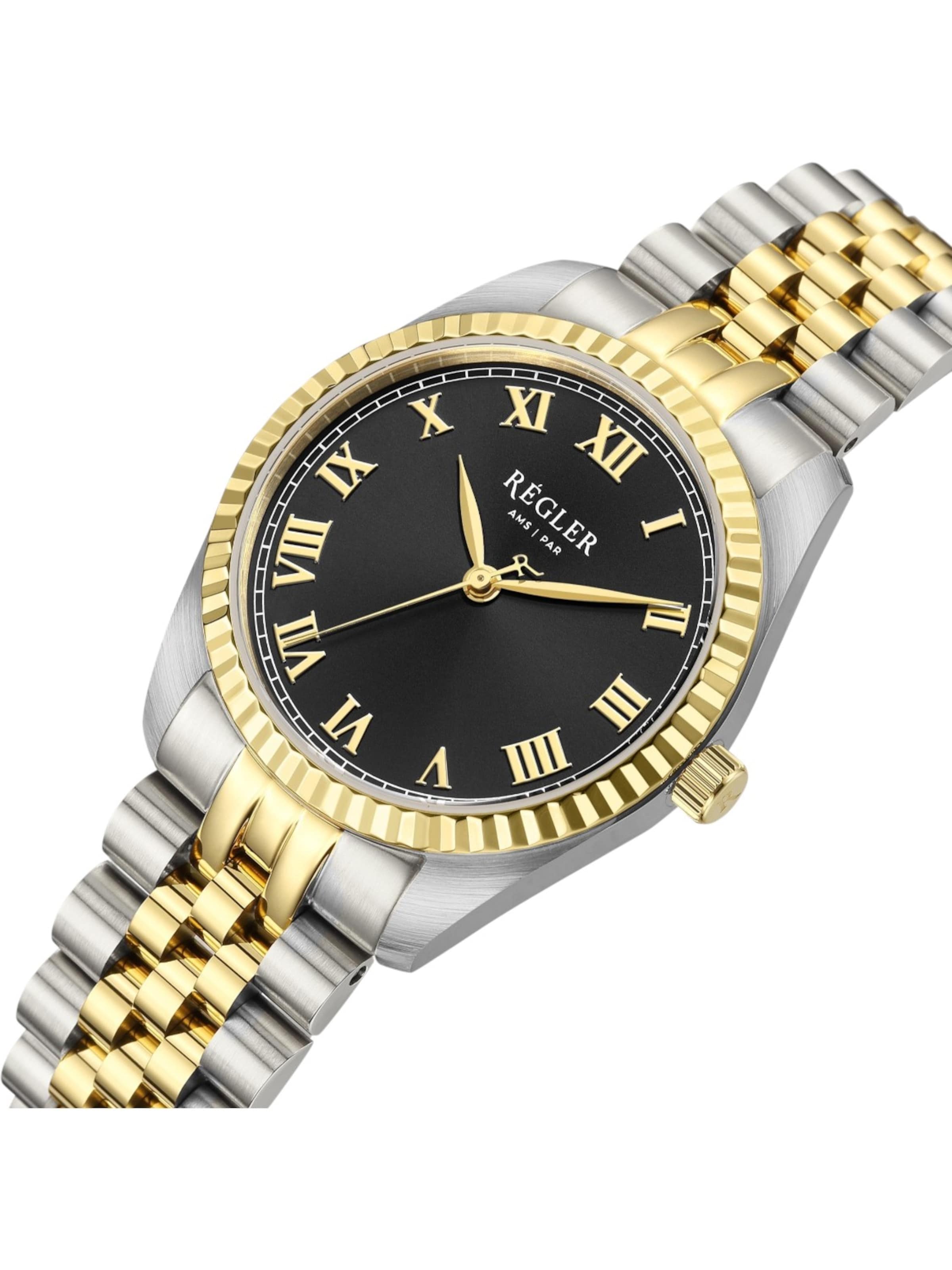 Montre à affichage analogique 'Régler Infinité Steel Bicolor Silver/Gold - Black' Régler en or