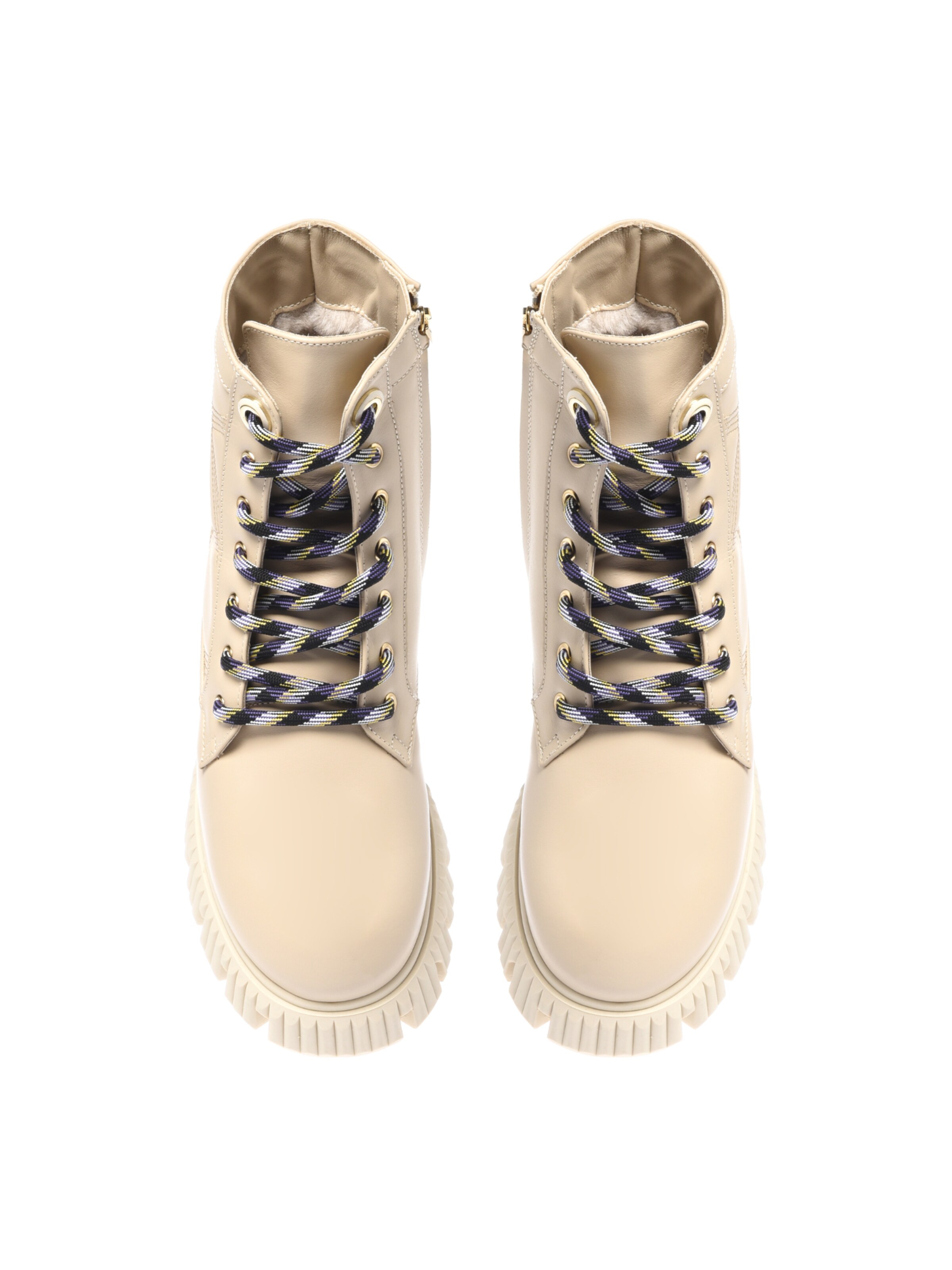 BALDININI Lace-up bootie in Beige