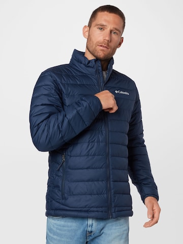 COLUMBIA Куртка в спортивном стиле 'Powder Lite' в Синий: спереди