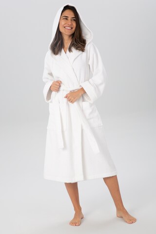 MY HOME Long Bathrobe in White