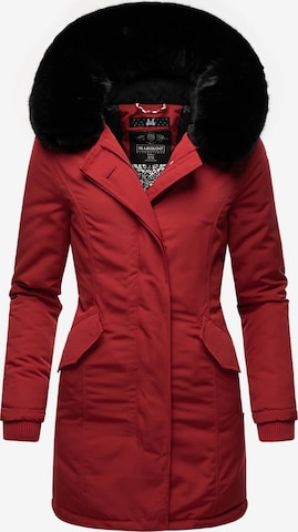 Parka d’hiver 'Karmaa' MARIKOO en rouge : devant