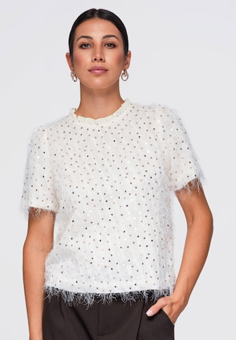 Ombre Blouse in Beige: voorkant