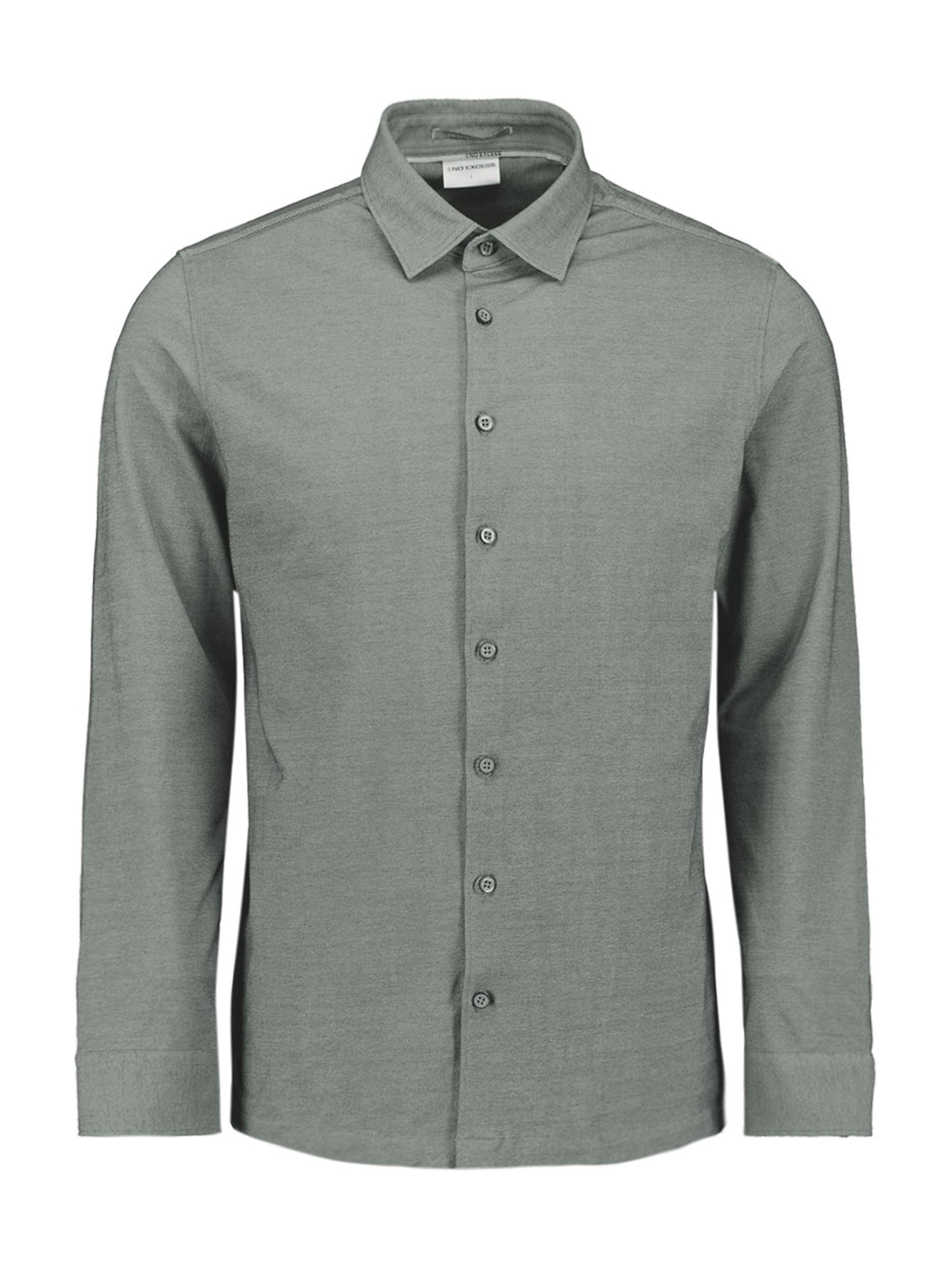 No Excess Regular fit Button Up Shirt in Grey: front