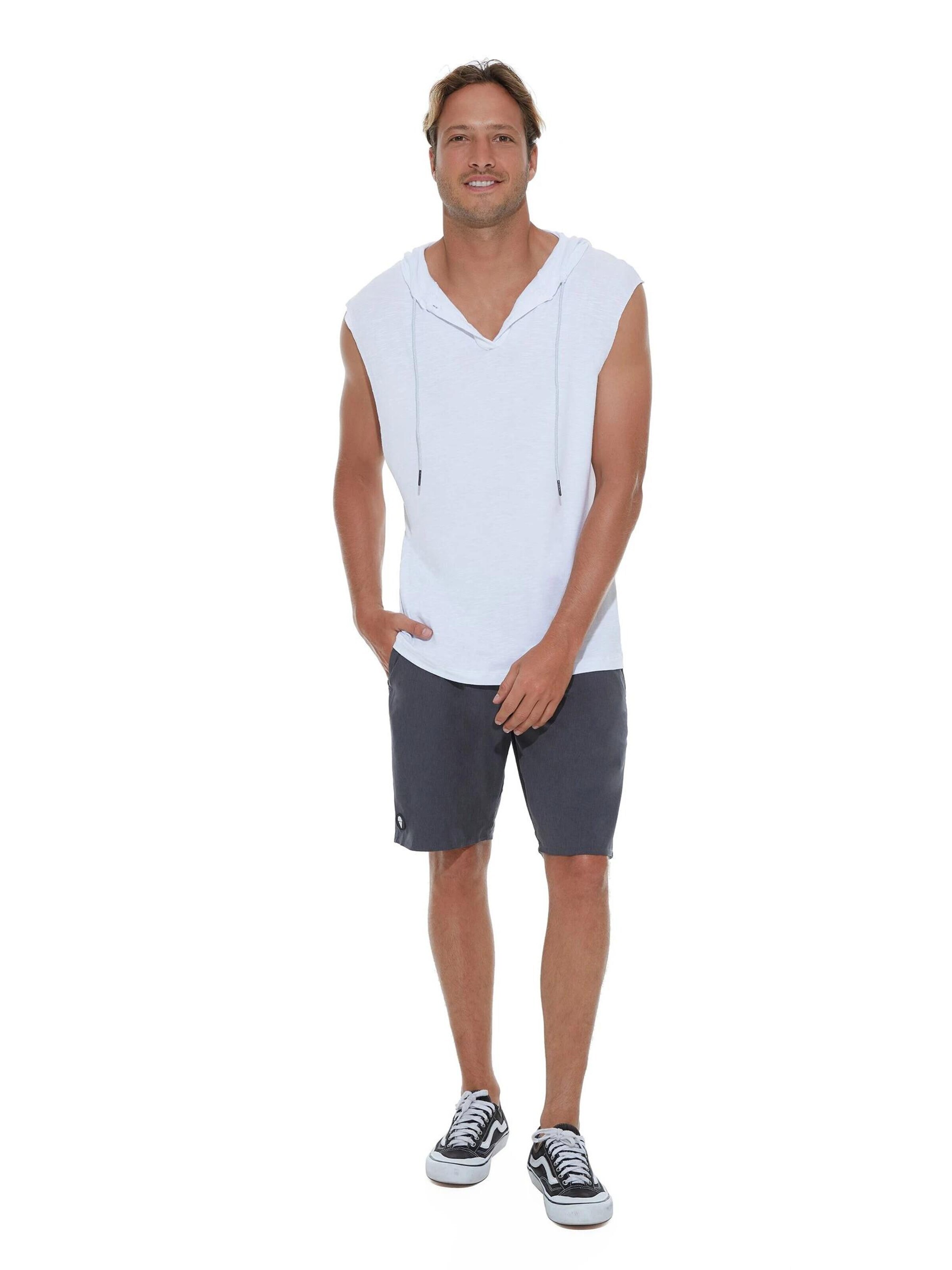69Slam - Camiseta 'CAMISETA CON CAPUCHA REGAN BLANCA' en blanco: frente