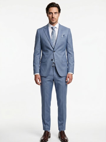 Real Guys Set Krawatte mit Einstecktuch in Blau