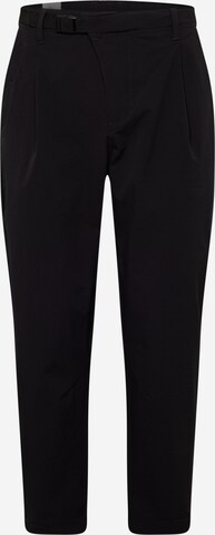 Effilé Pantalon de sport ADIDAS PERFORMANCE en noir : devant