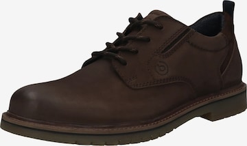 bugatti Buty sznurowane w kolorze brązowy: przód