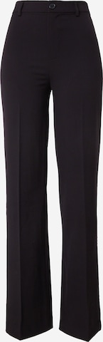 ABOUT YOU x Laura Giurcanu Regular Trousers with creases 'Christina' in Black: front