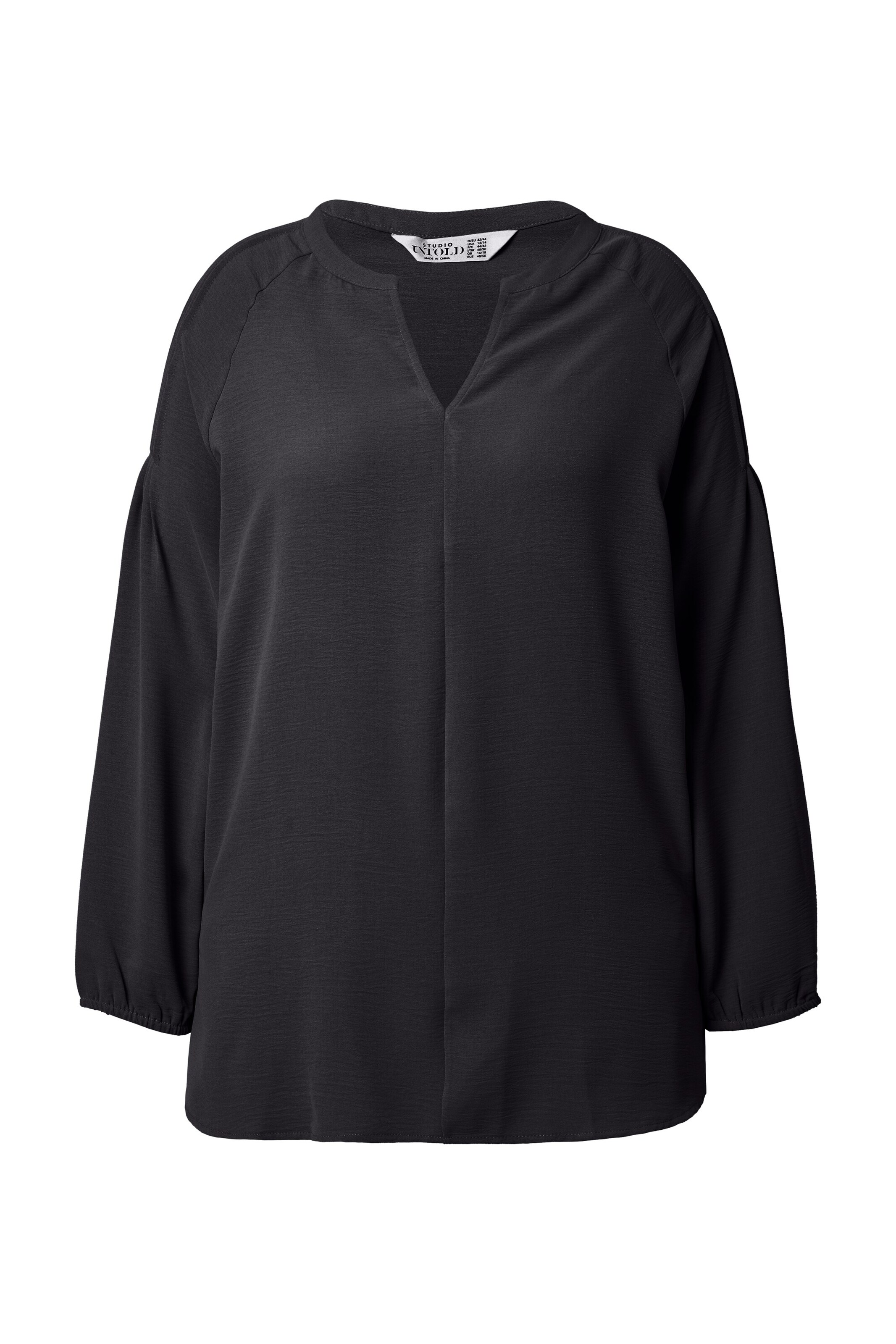Studio Untold Tunic in Black: front