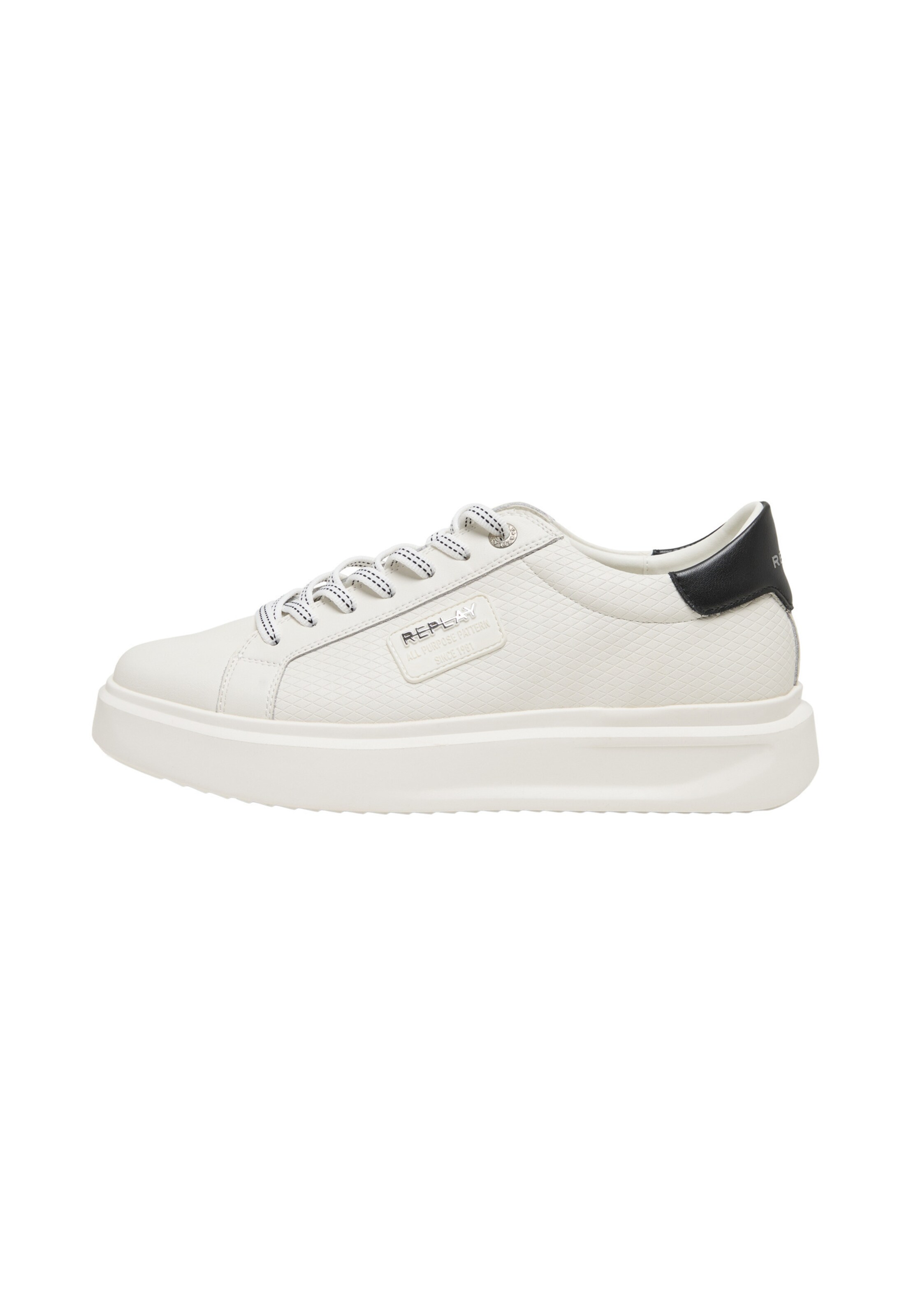 Baskets basses 'Pulsar' REPLAY en blanc : devant