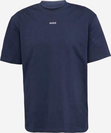 HUGO Shirt 'Dapolino' in Blauw: voorkant