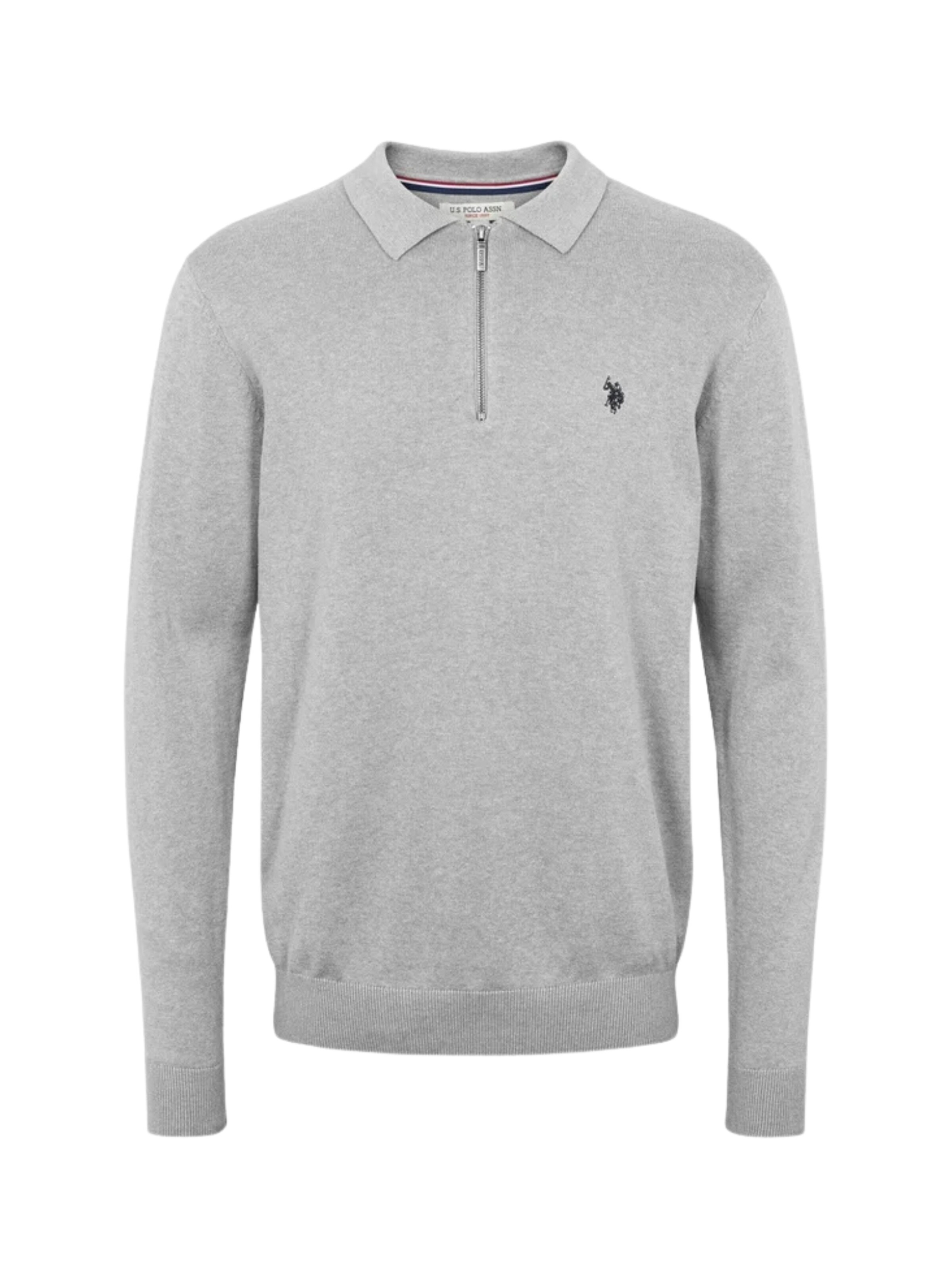 U.S. POLO ASSN. Neulepaita ' UMDave ' värissä harmaa: etupuoli
