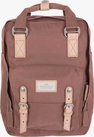 Doughnut Backpack 'Macaroon' in Brown: front