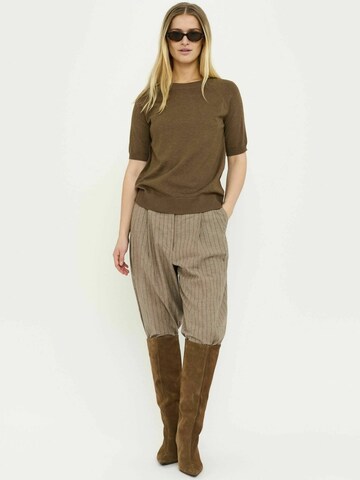 Soft Rebels Top ' SRMarla ' in Brown: front