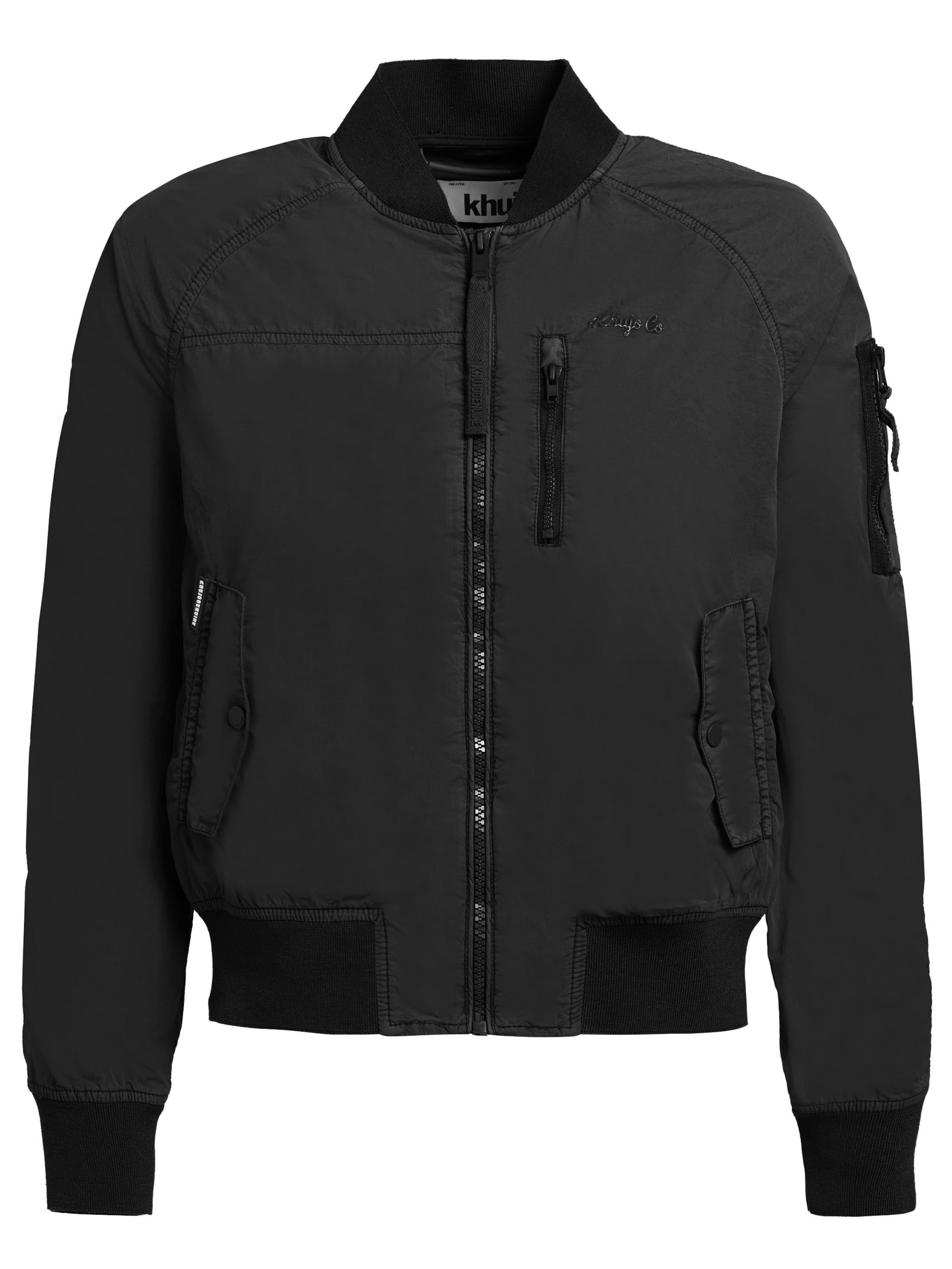 khujo Kurtka przejściowa 'Zaria' w kolorze czarny: przód