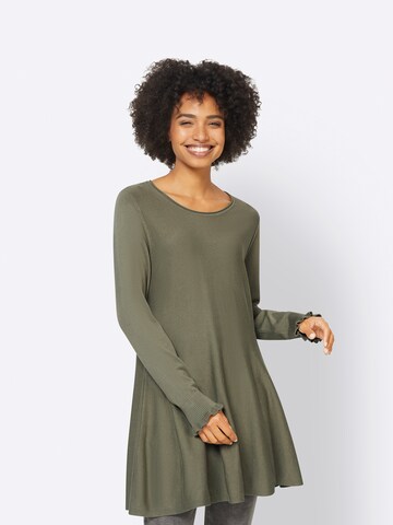 Robe heine en vert : devant