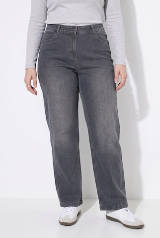 Ulla Popken Regular Jeans in Grey: front