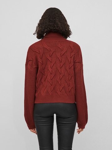 VILA Sweater 'OA' in Red