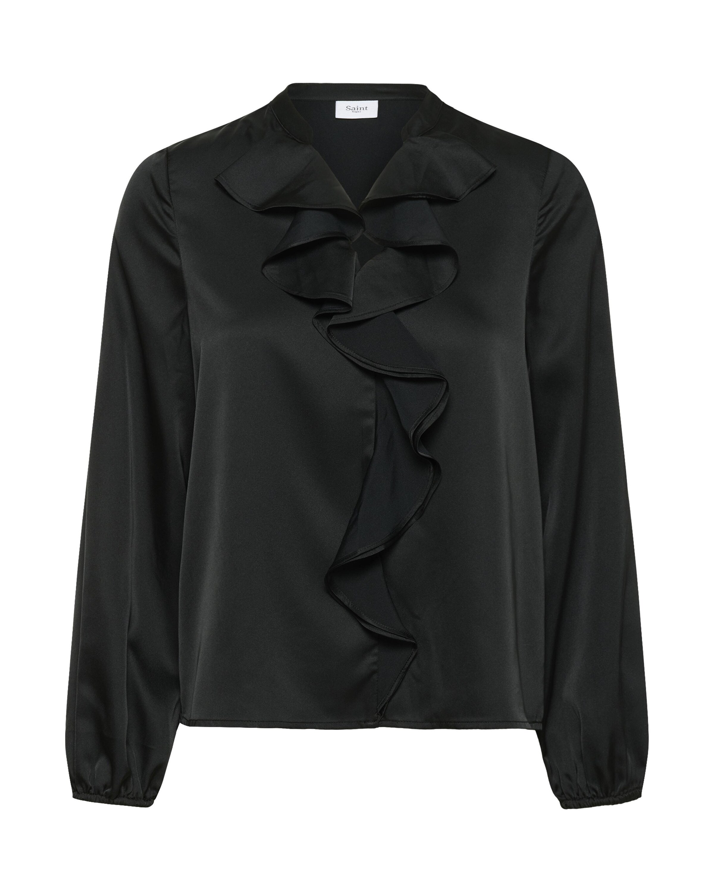 SAINT TROPEZ Blouse 'Lodisa' in Zwart: voorkant
