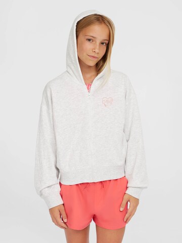 O'NEILL - Sudadera con cremallera en blanco: frente