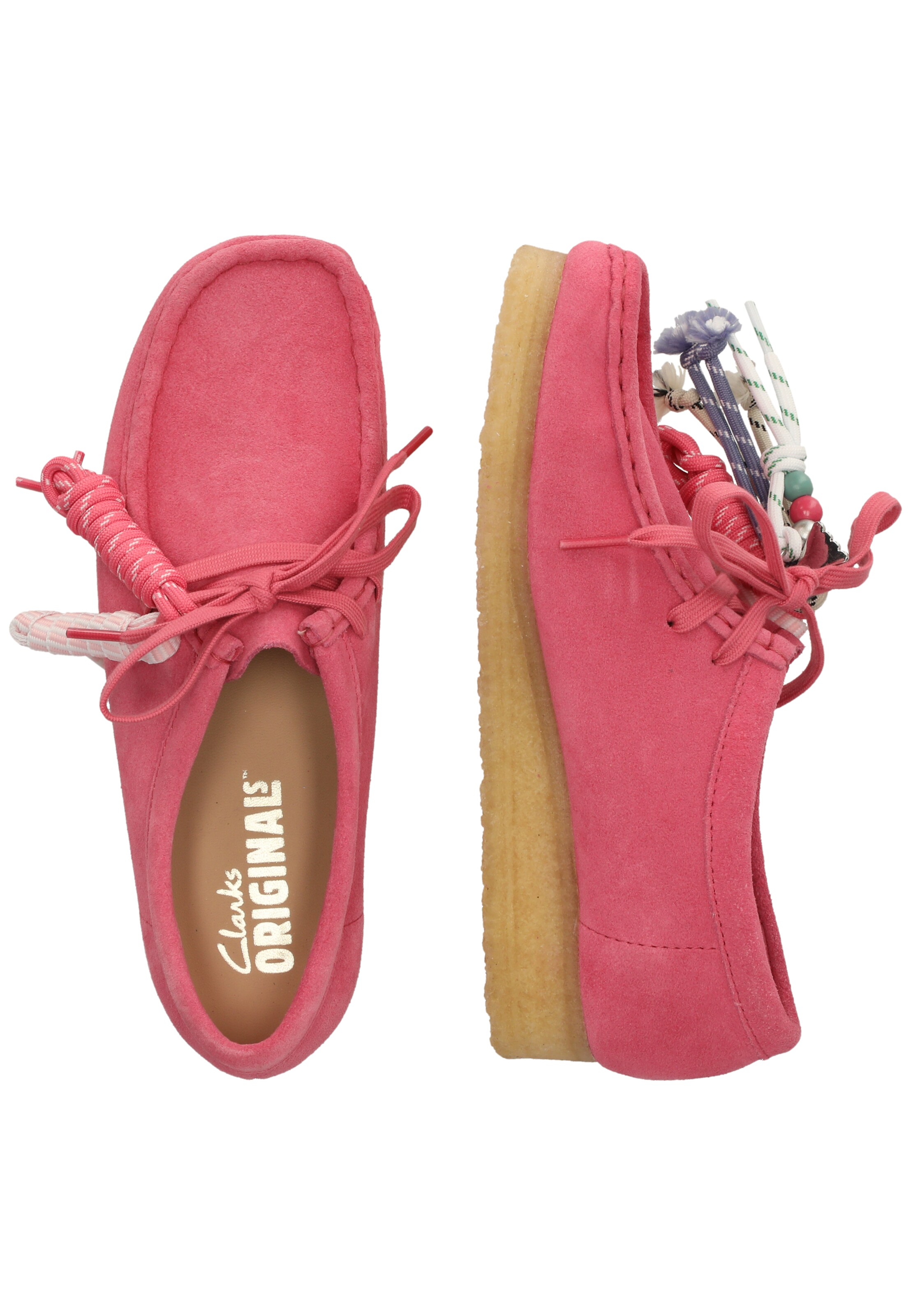 CLARKS Veterschoen 'Wallebee' in Roze