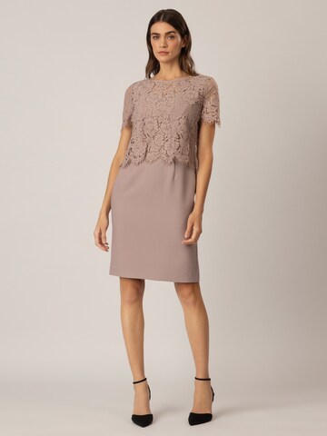 APART Sheath Dress in Beige: front