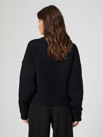 Cardigan 'Karli' LENI KLUM x ABOUT YOU en noir