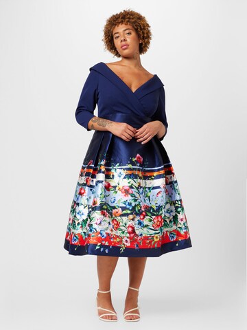 Coast Curve Dress in Blue: front