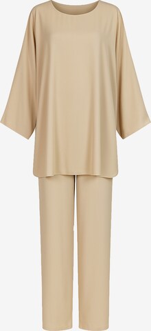 Elara Hausanzug in Beige: Vorderseite
