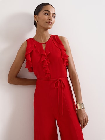Phase Eight Jumpsuit in Rot: Vorderseite