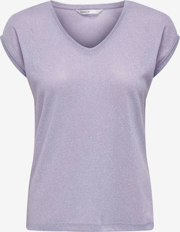 T-shirt 'Silvery' ONLY en violet : devant