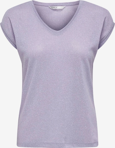 ONLY T-shirt 'Silvery' en violet clair, Vue avec produit