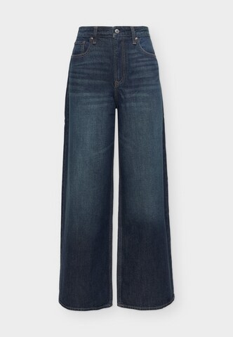 Abercrombie & Fitch Wide leg Jeans in Blue: front