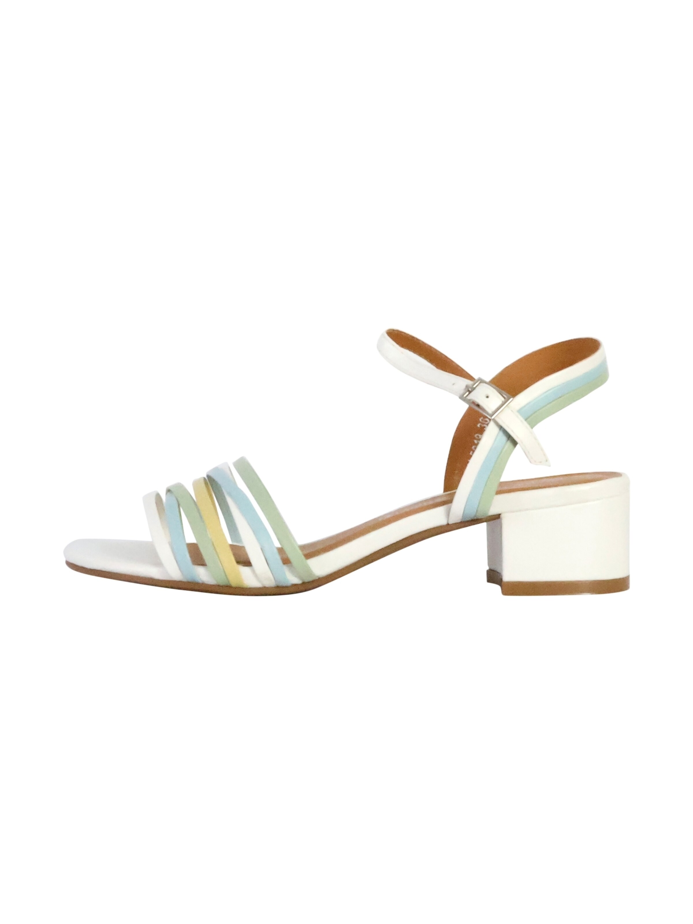 The Divine Factory Sandal in White: front