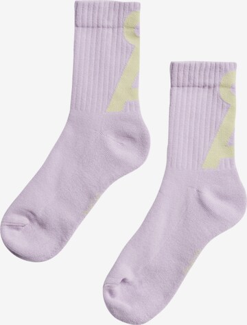 Chaussettes ARMEDANGELS en violet : devant