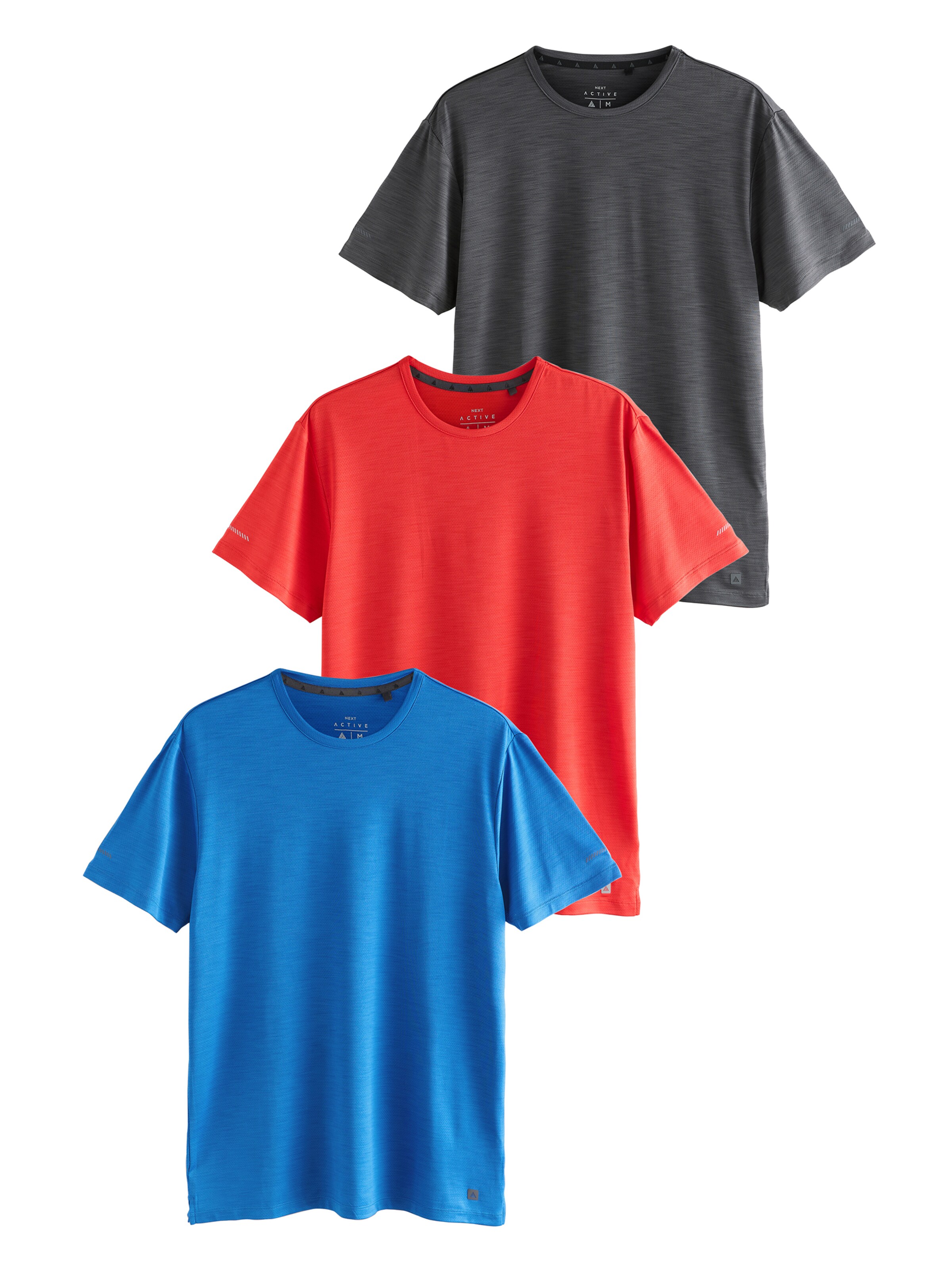 Next T-Shirt fonctionnel en bleu / gris foncé / rouge, Vue avec produit
